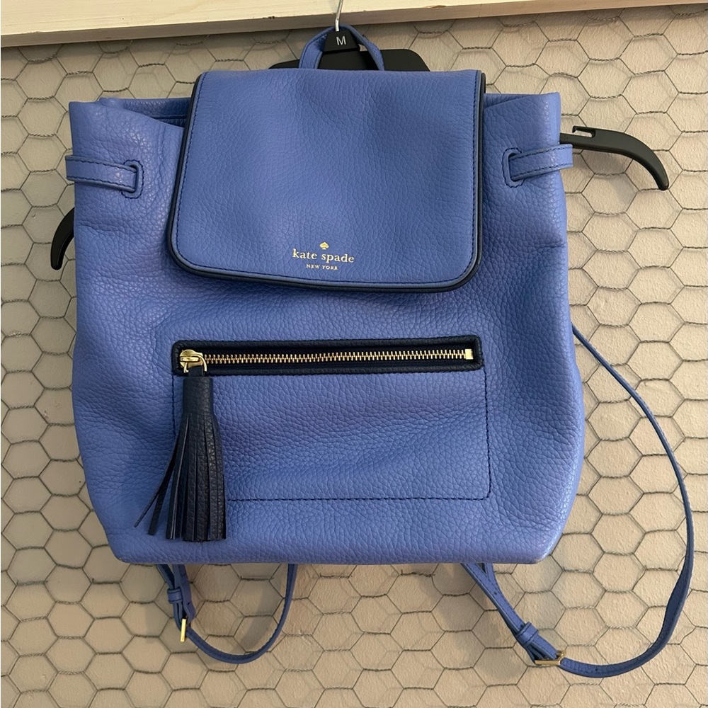 Kate Spade periwinkle Backpack with Adjustable Straps